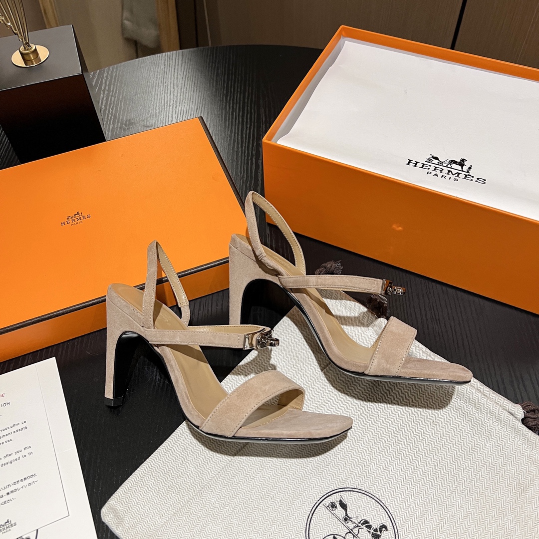 Hermes classic H high-heeled sandals series