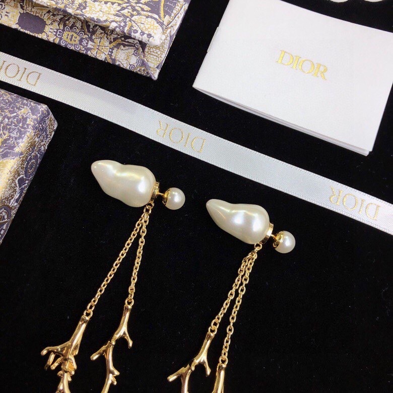 Dior stud earrings