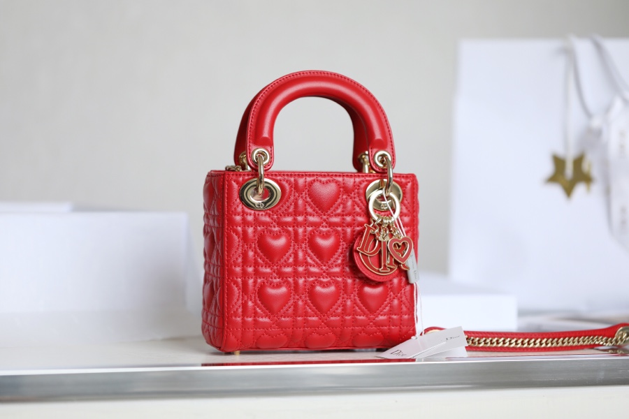 Dior Lady three compartments Tanabata model red DR-081