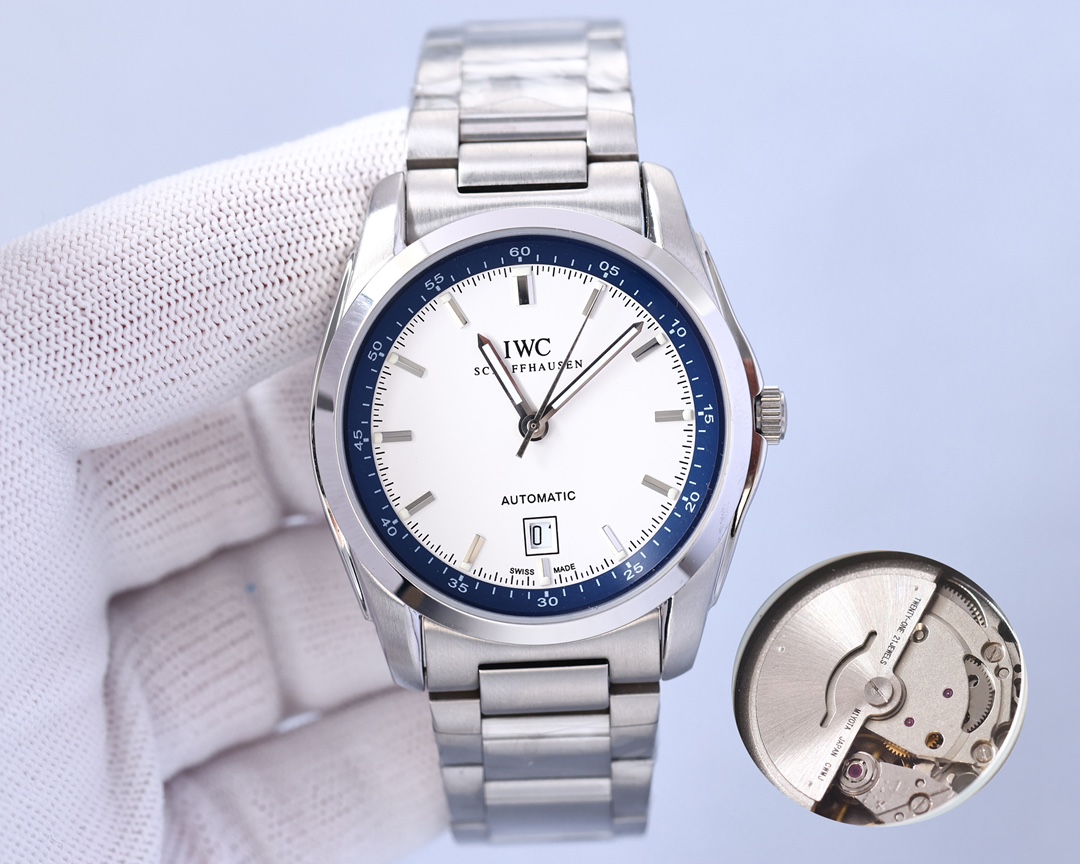 IWC- Fine men's watches Imported Citizen mechanical movement, top 316 stainless steel case and strap