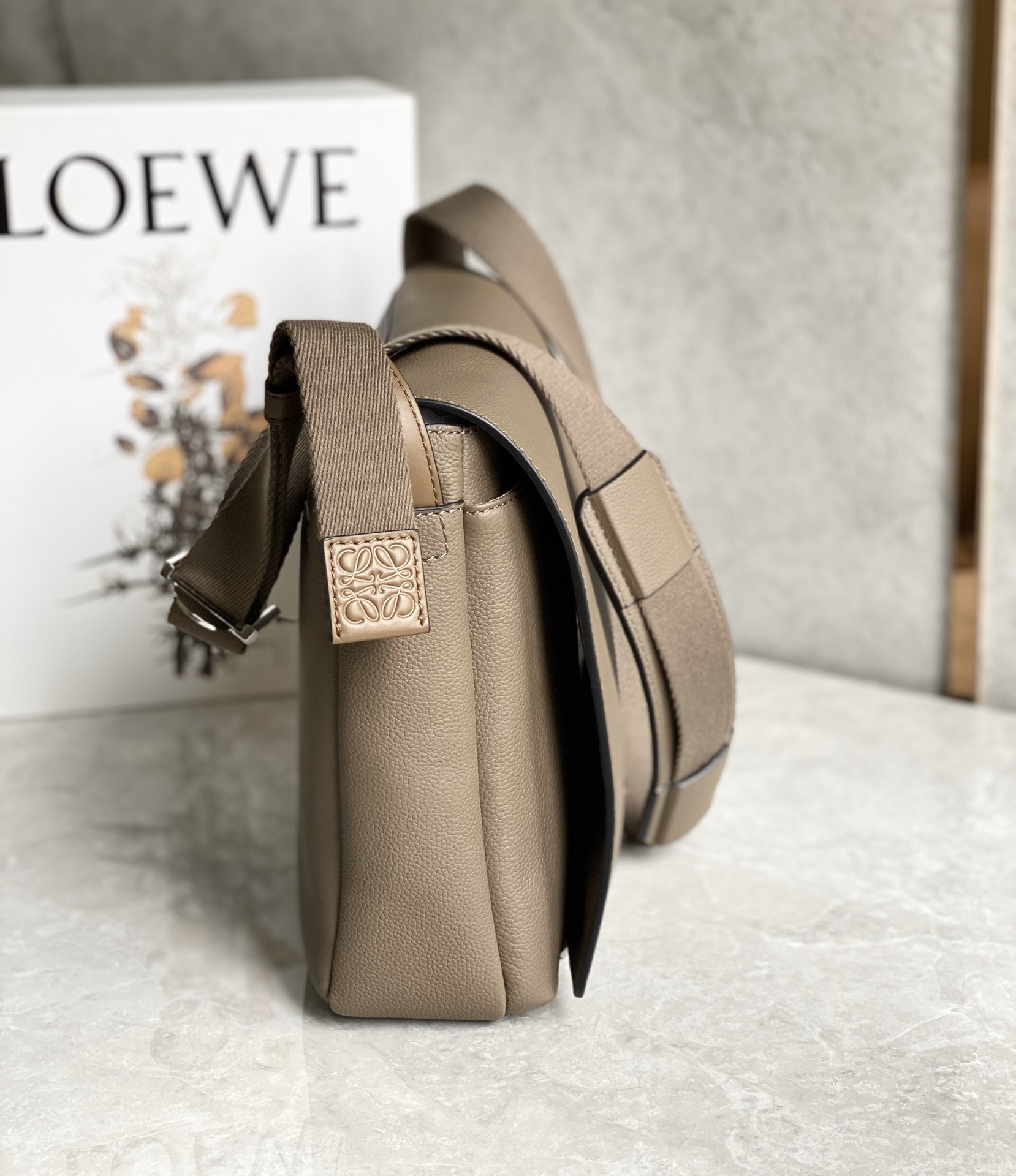 LOEWE latest military messenger bag