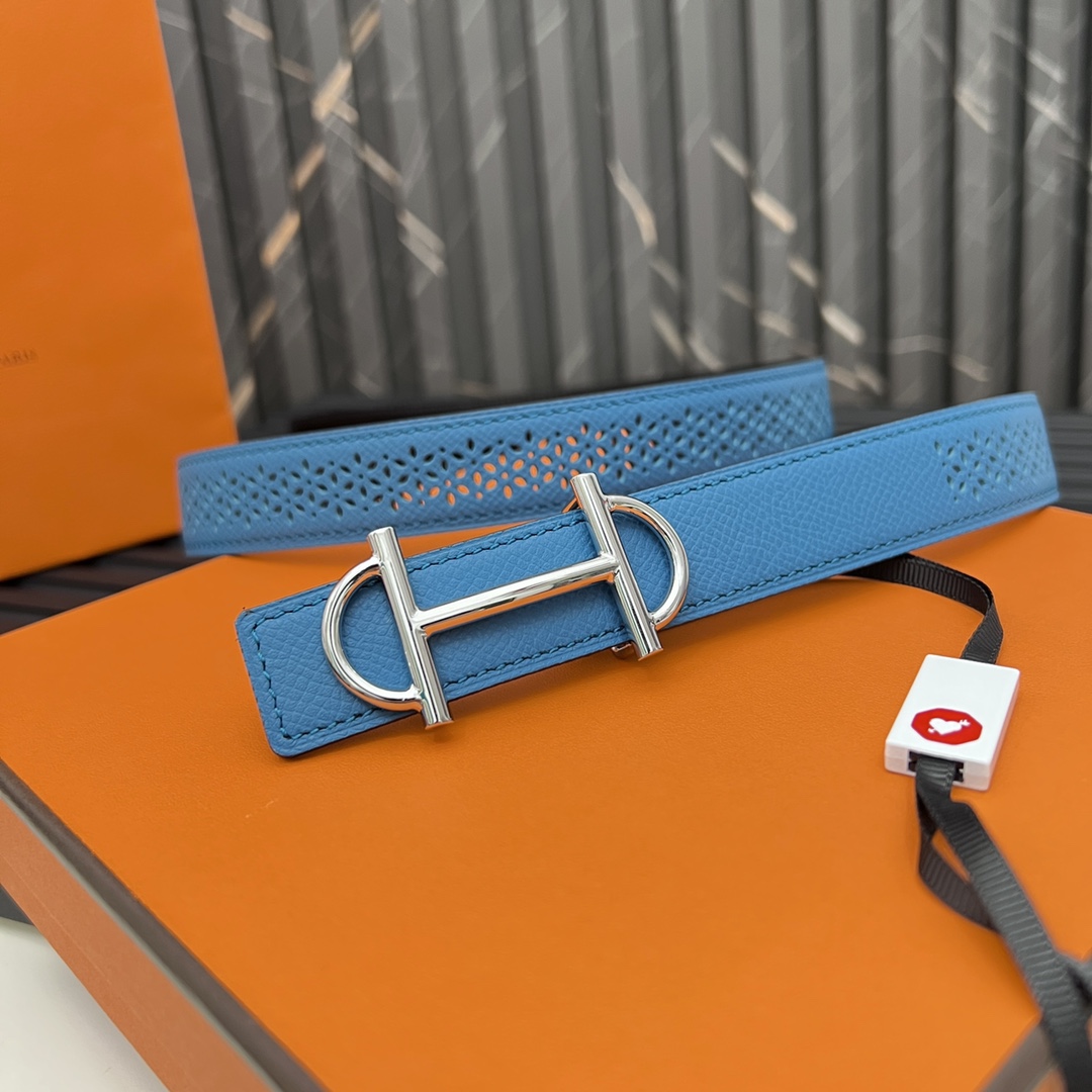 Hermes Reversible Belt in Swift and Epsom Calfskin