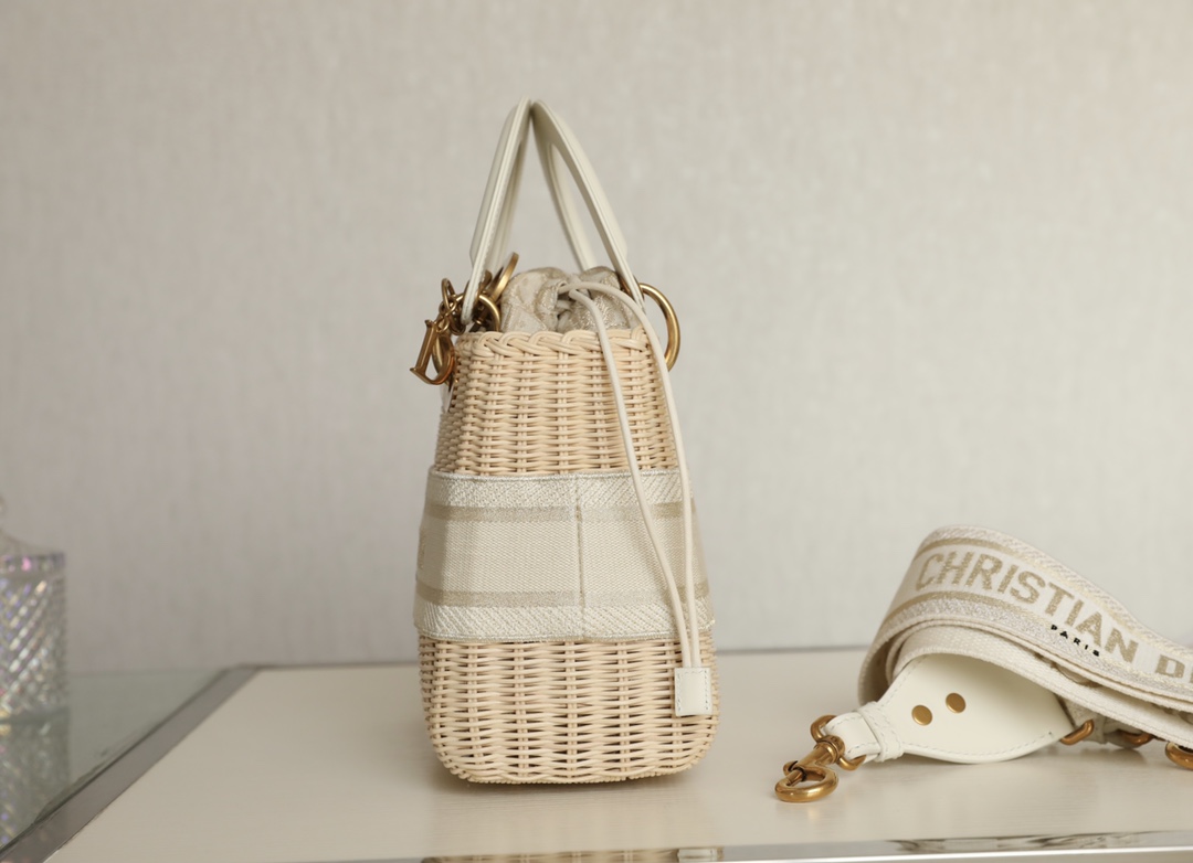 Dior Wicker Basket Bag