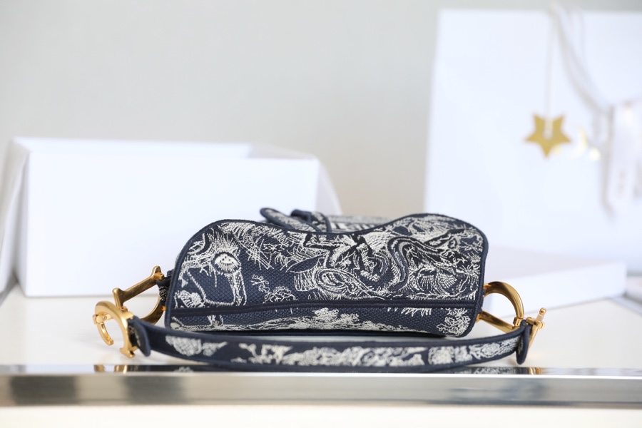 Dior Velvet Saddle Saddle Bag