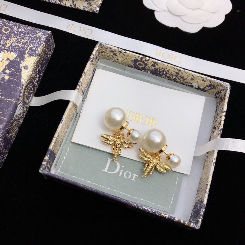 Dior stud earrings