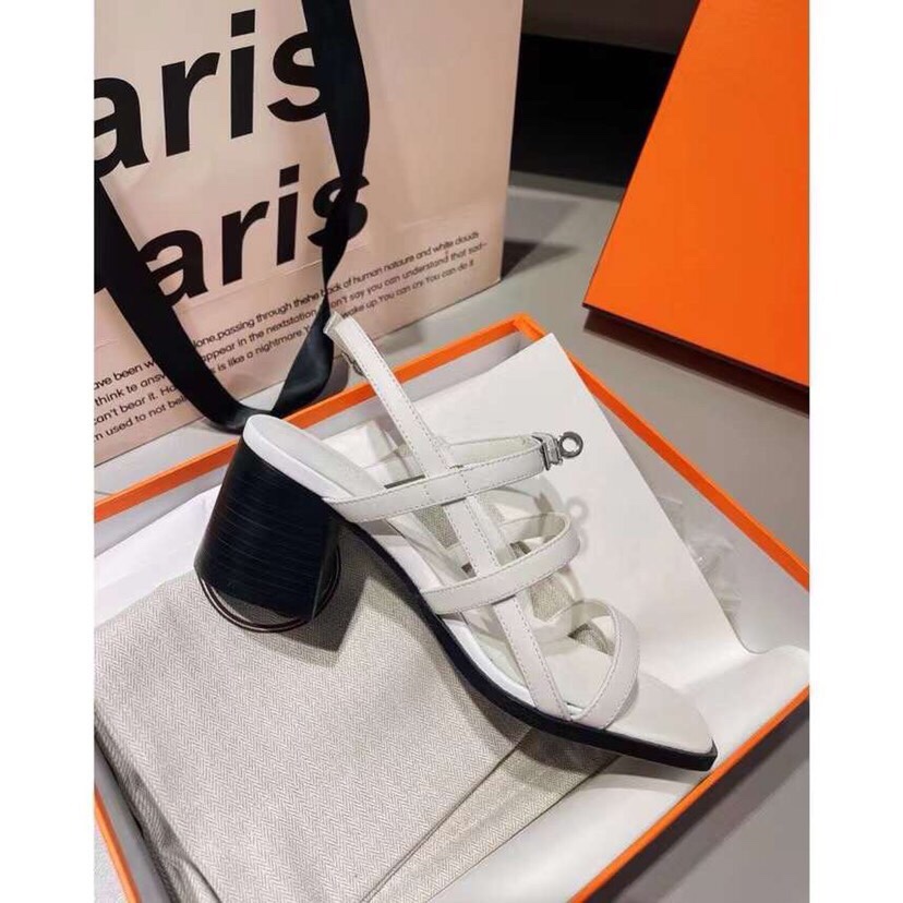 Hermes 6.5cm medium heel sandals