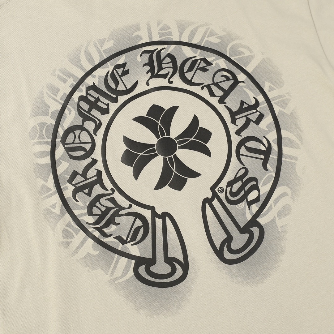 Chrome Hearts Heavy-duty foam horseshoe print t-shirt