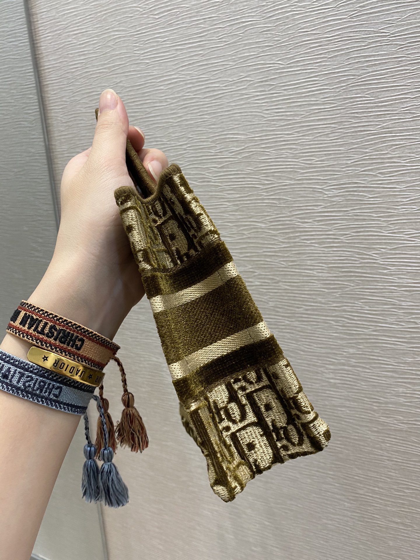 Caramel Brown mini The latest velvet mini Book Tote for Fall/Winter