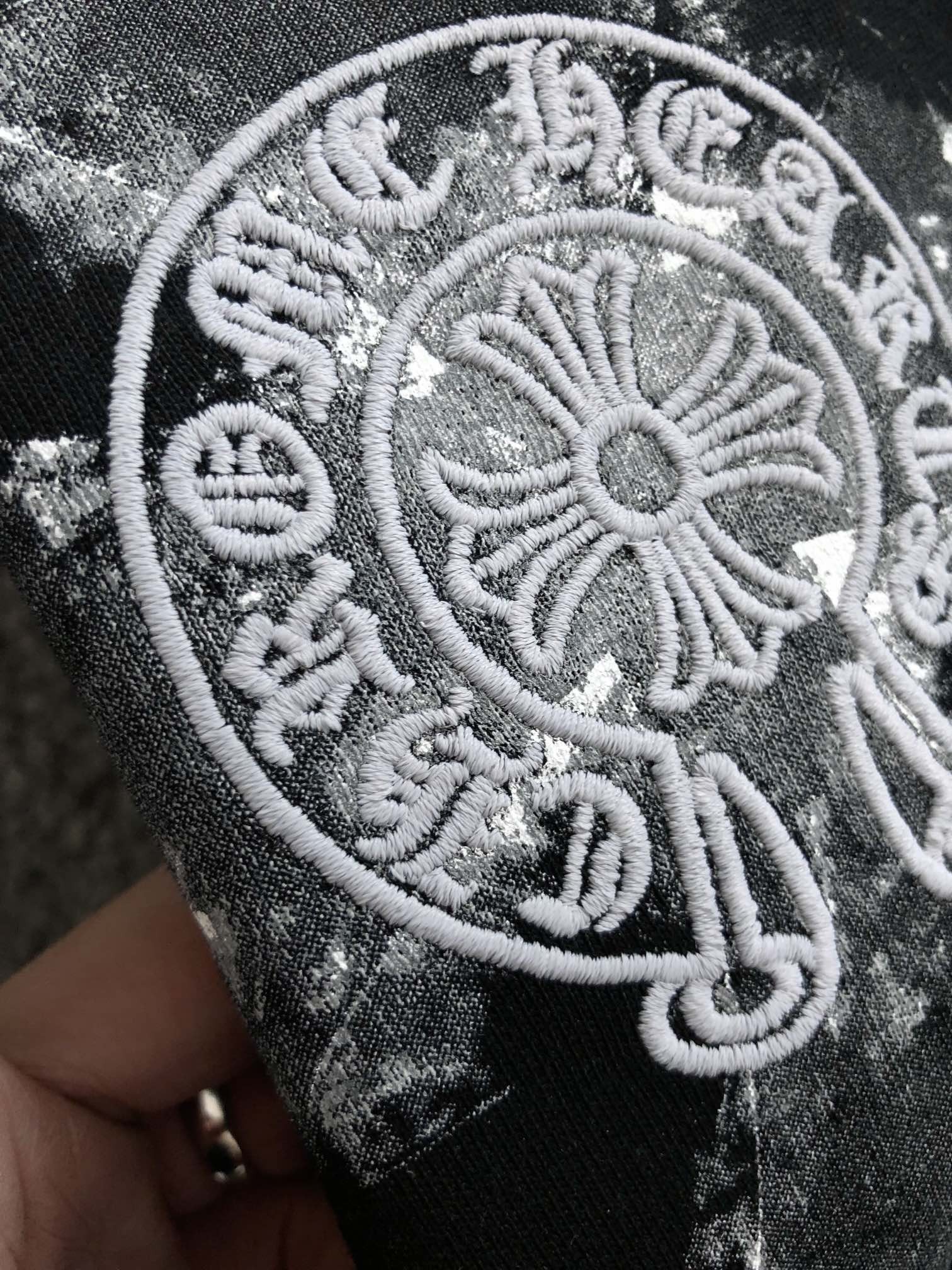 Chrome Hearts Daub print blended with light embroidery t-shirt