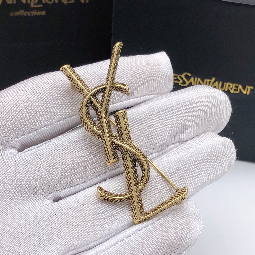 Saint Laurent YSL brooch