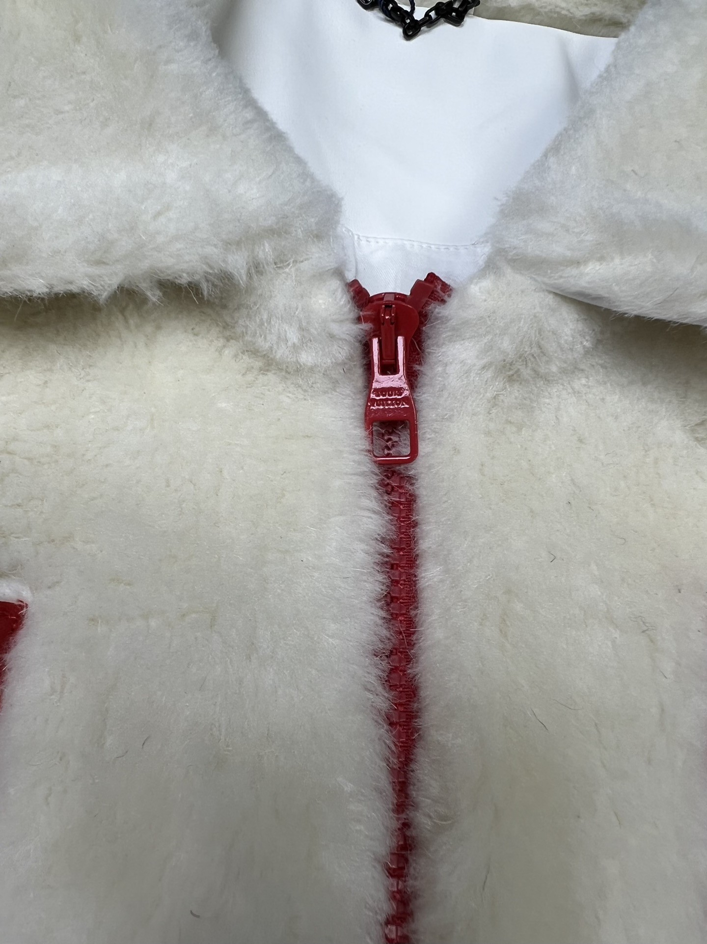 Louis Vuitton Multi-pocket plush leather jacket