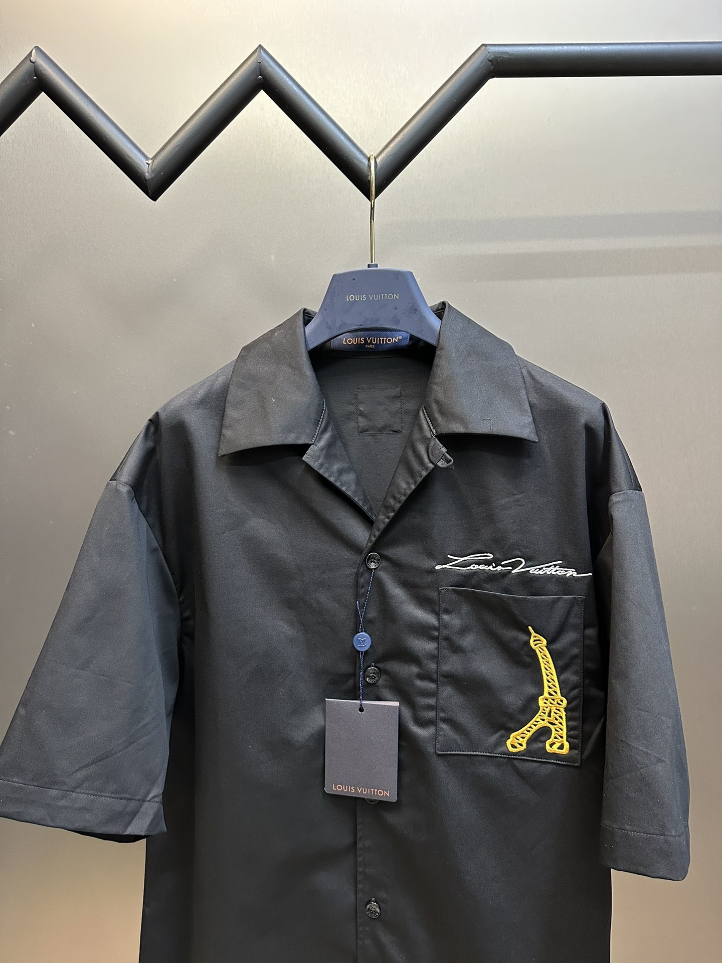 Louis Vuitton Iron Tower embroidered monogrammed shirt