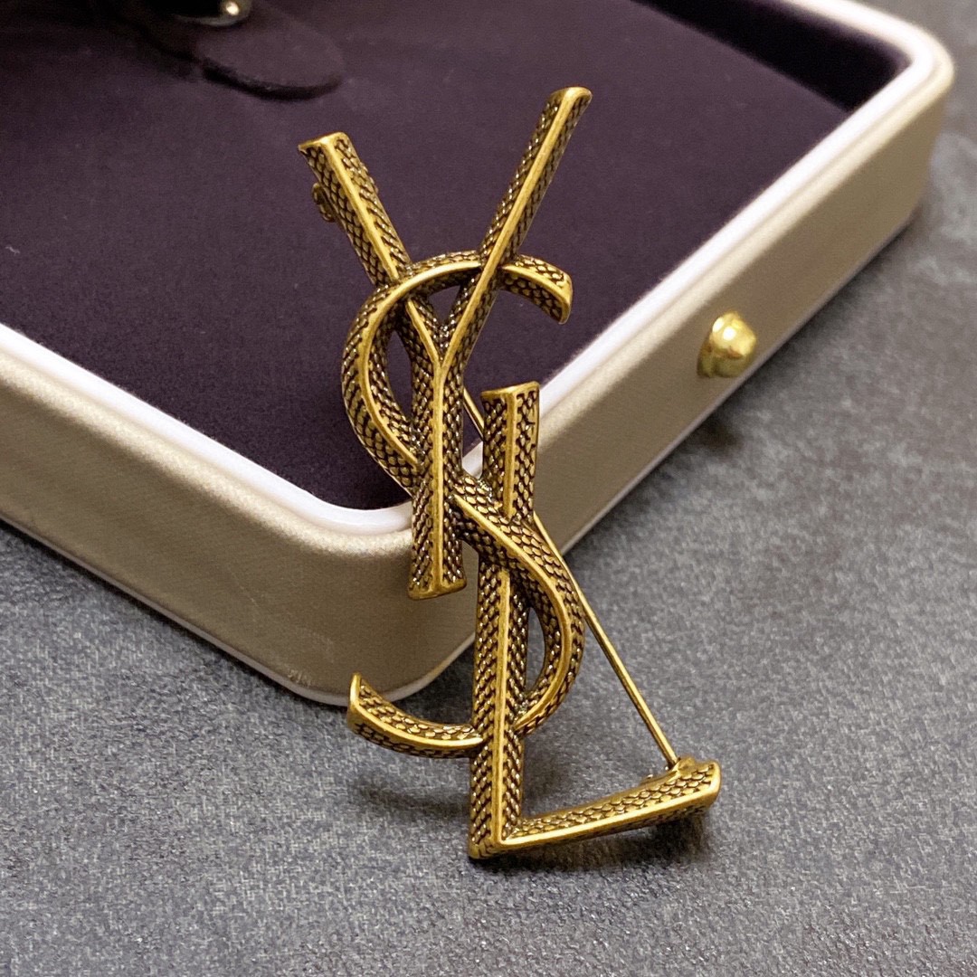 Saint Laurent YSL brooch