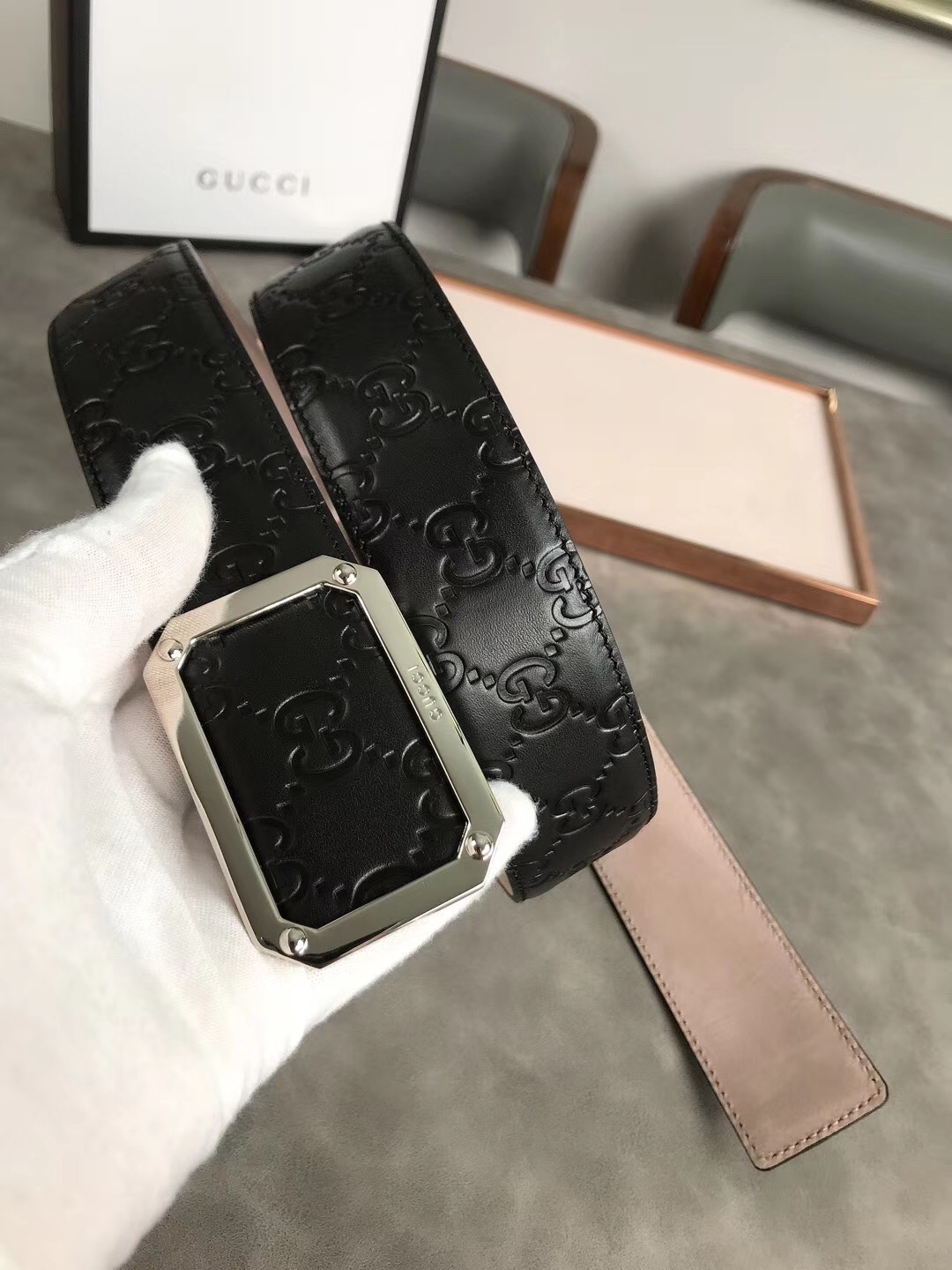 GUCCI original single quality belt