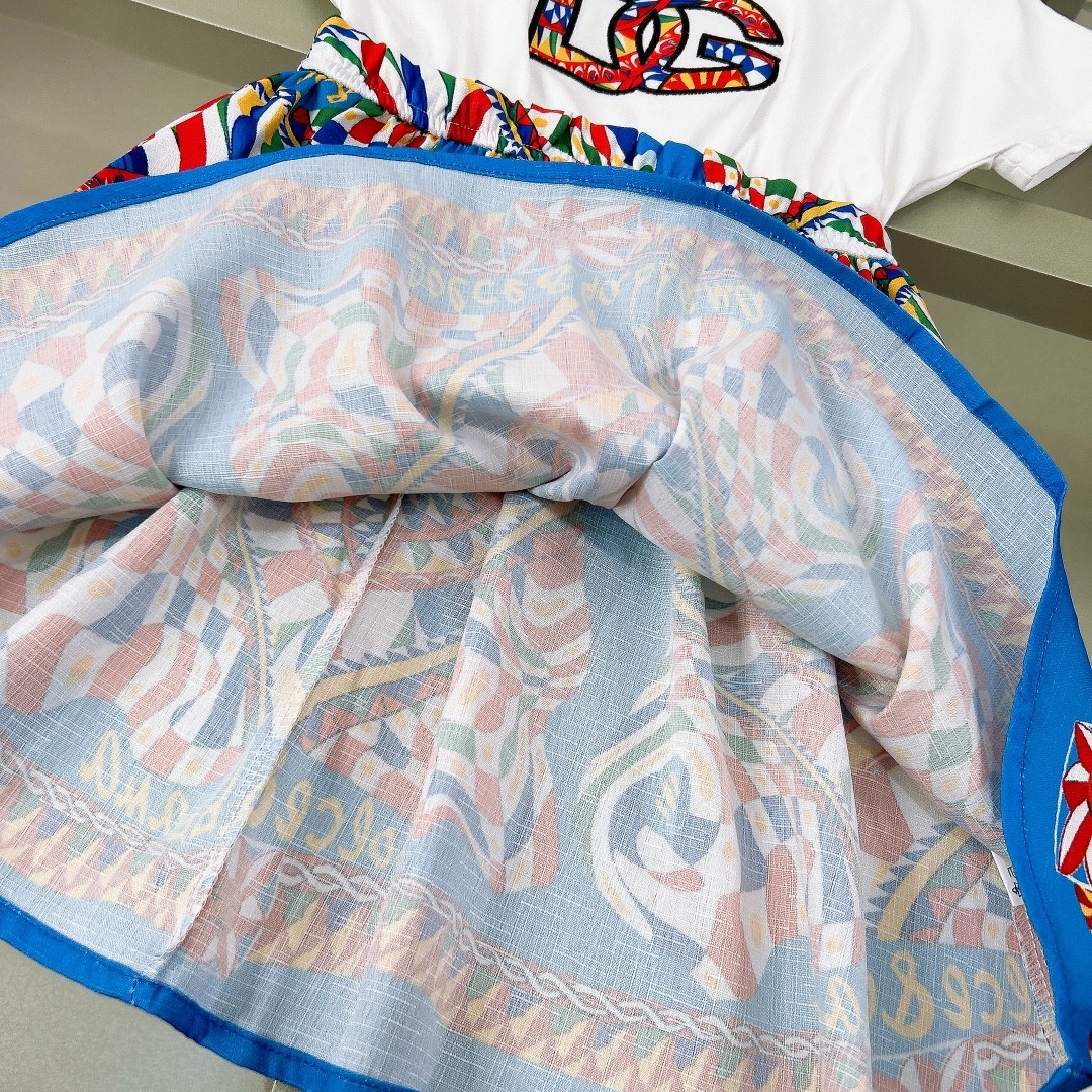 D&G spring and summer girls skirt suit