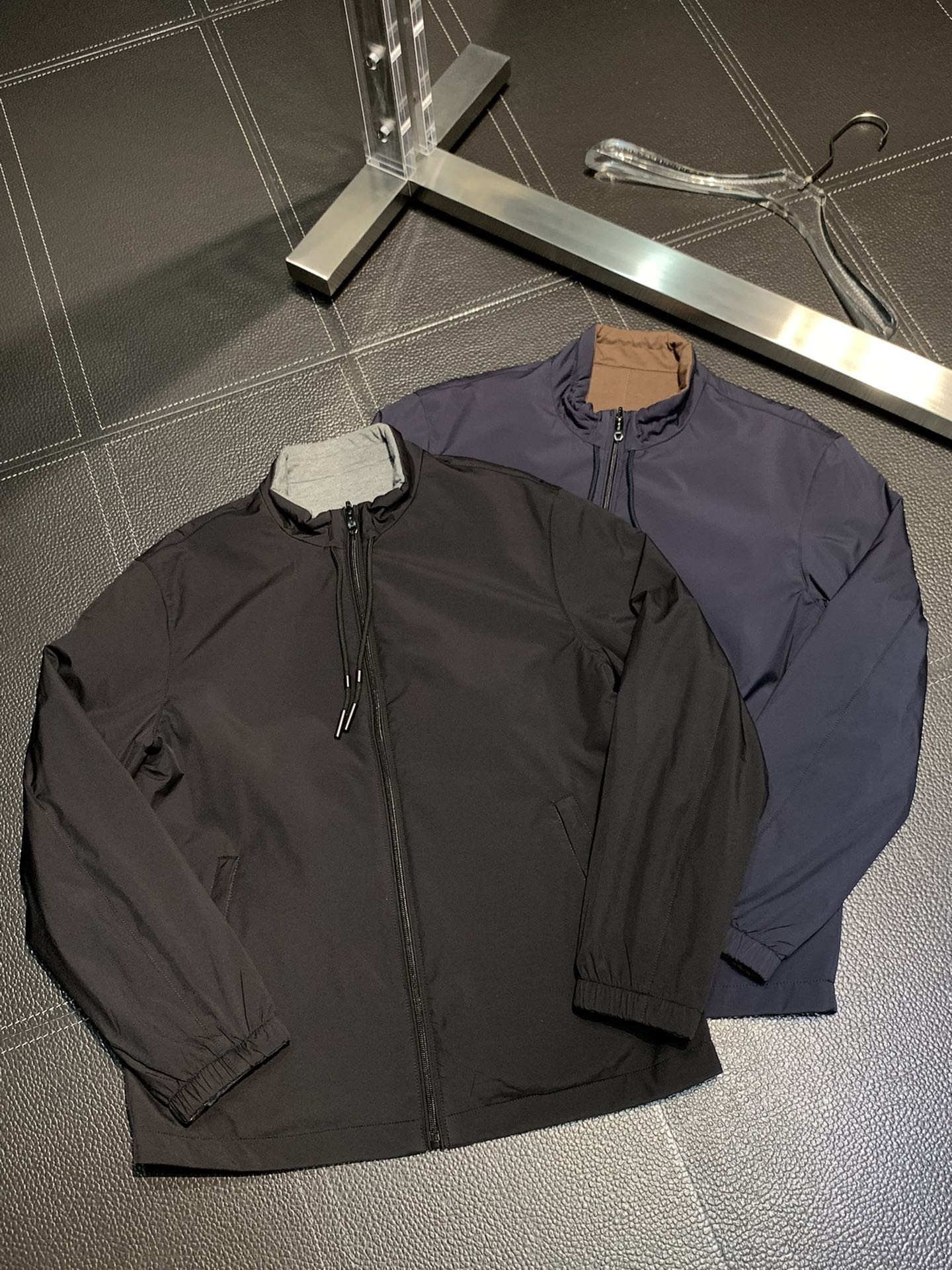 Zegna Hooded reversible jacket