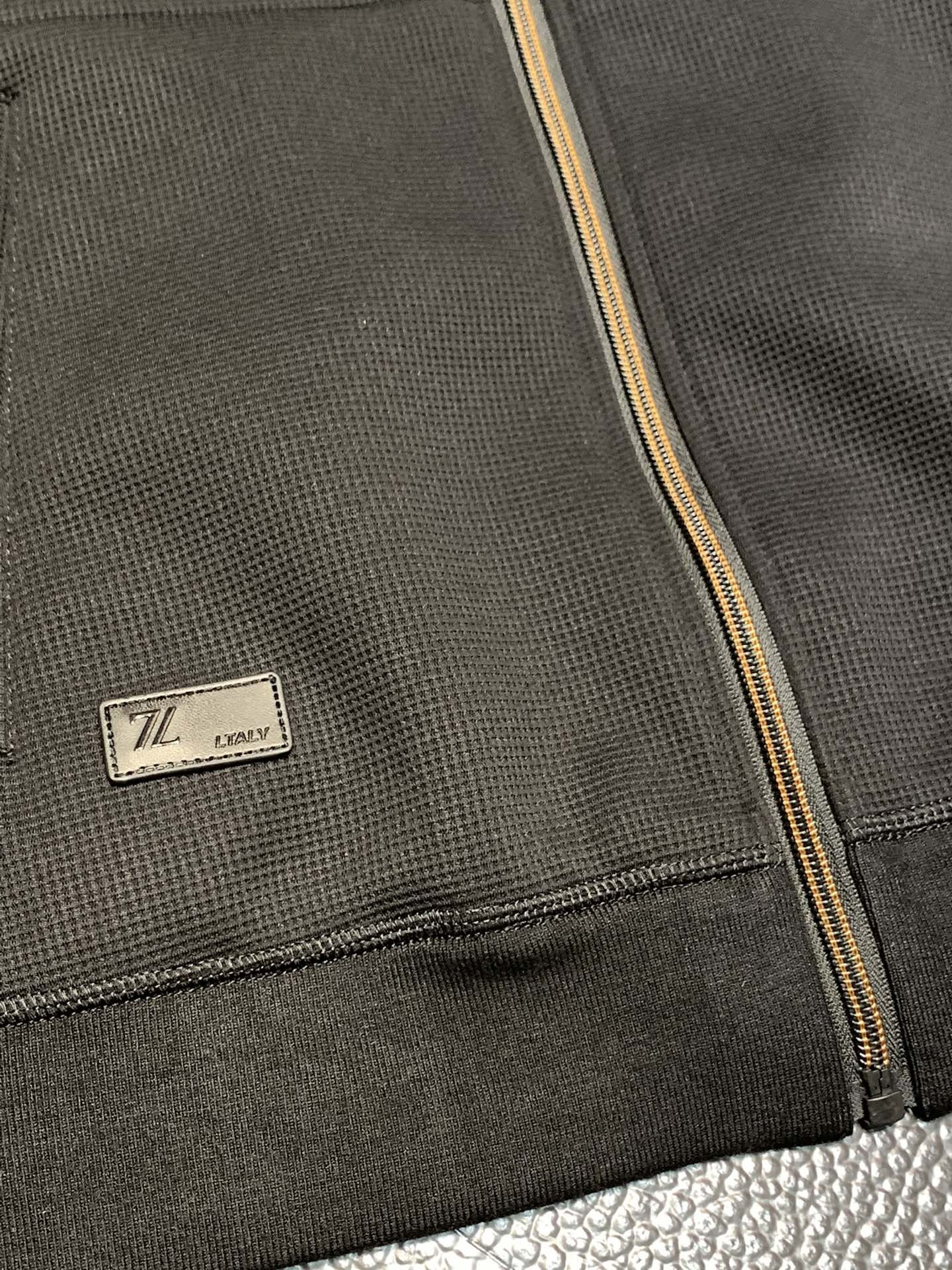 Zegna lapel knitted jacket