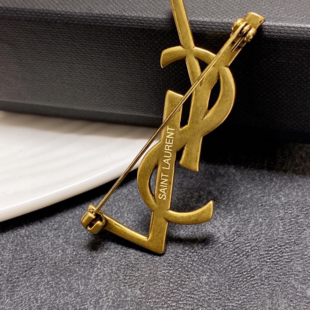Saint Laurent YSL brooch