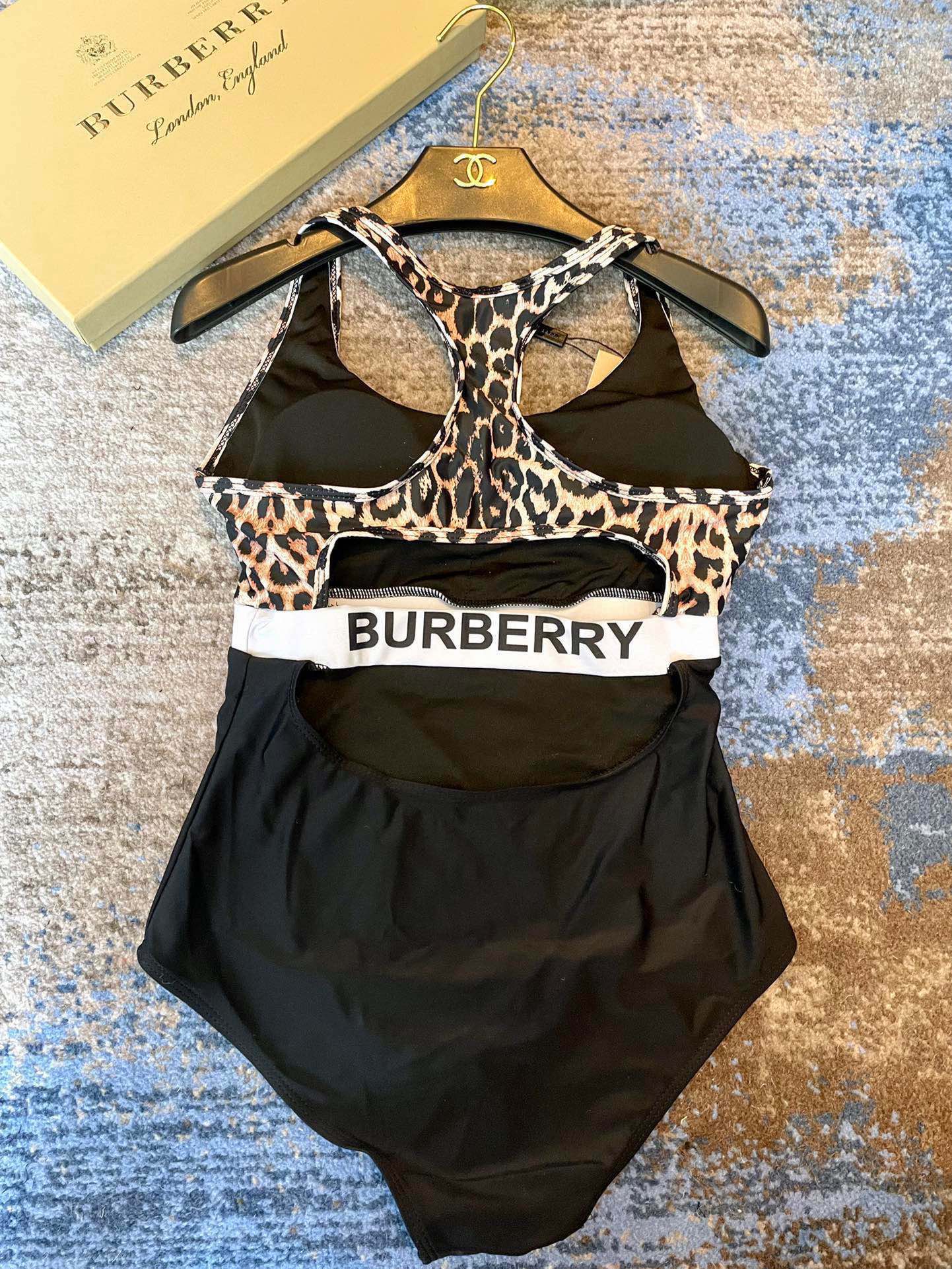 Burberry's new leopard one-piece swimsuit