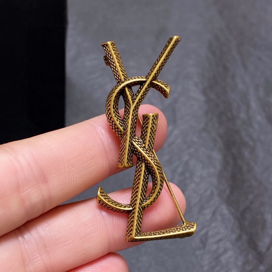 Saint Laurent YSL brooch