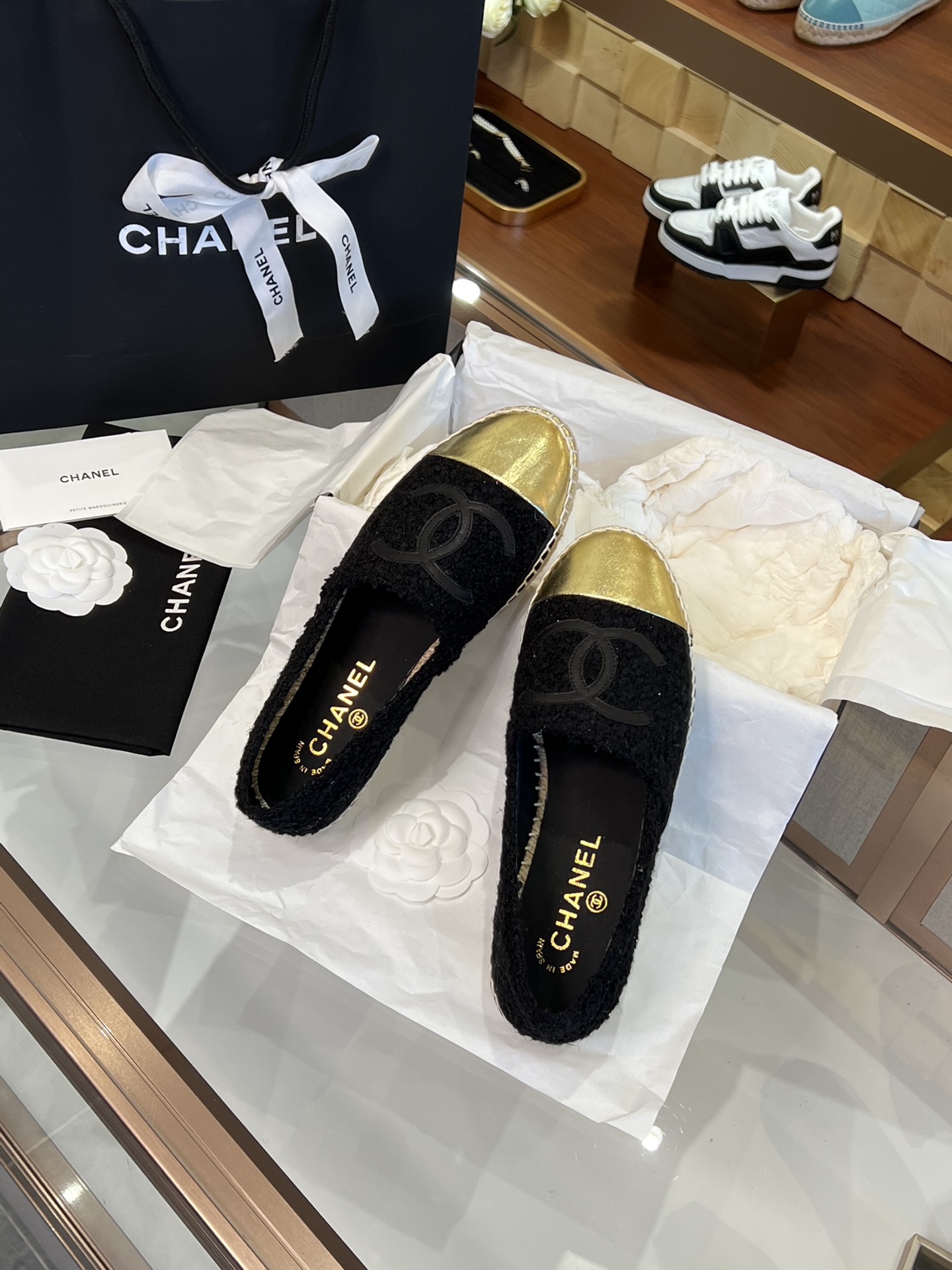 CHANEL fisherman shoes Chanel classic version of the original injection of rubber translucent rubber original color hemp sole