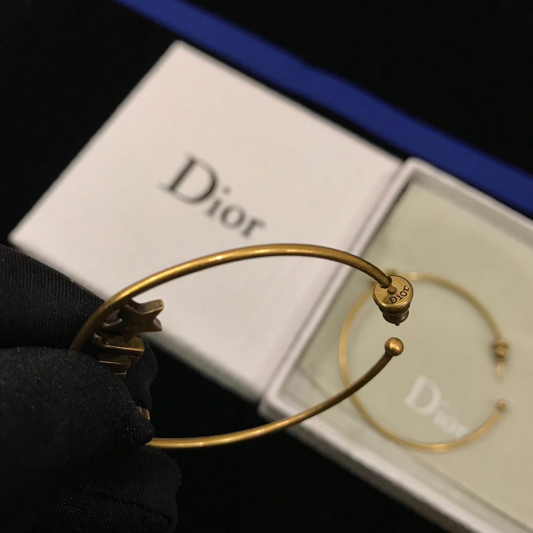 Dior stud earrings