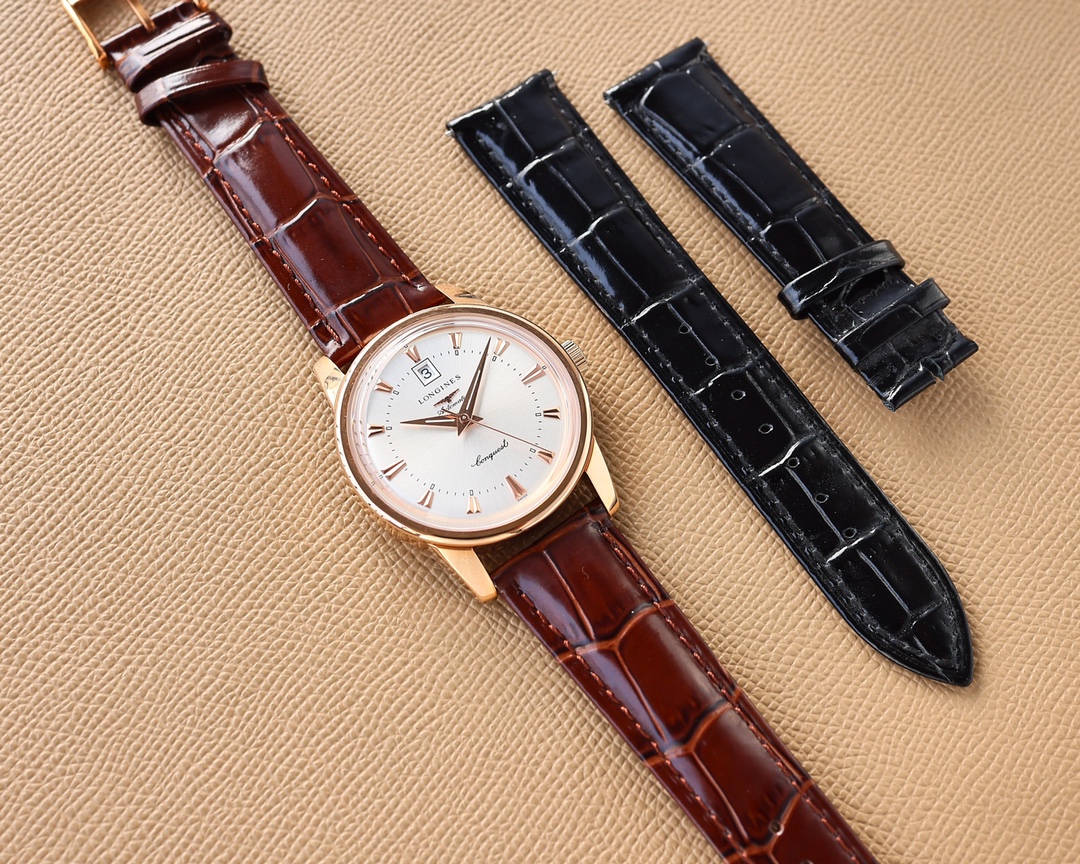 Longines men's three needles with calendar super luminous