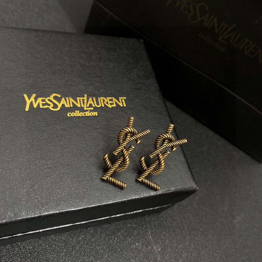 Saint Laurent YSL earrings studs
