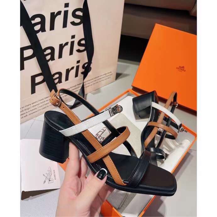 Hermes 6.5cm medium heel sandals