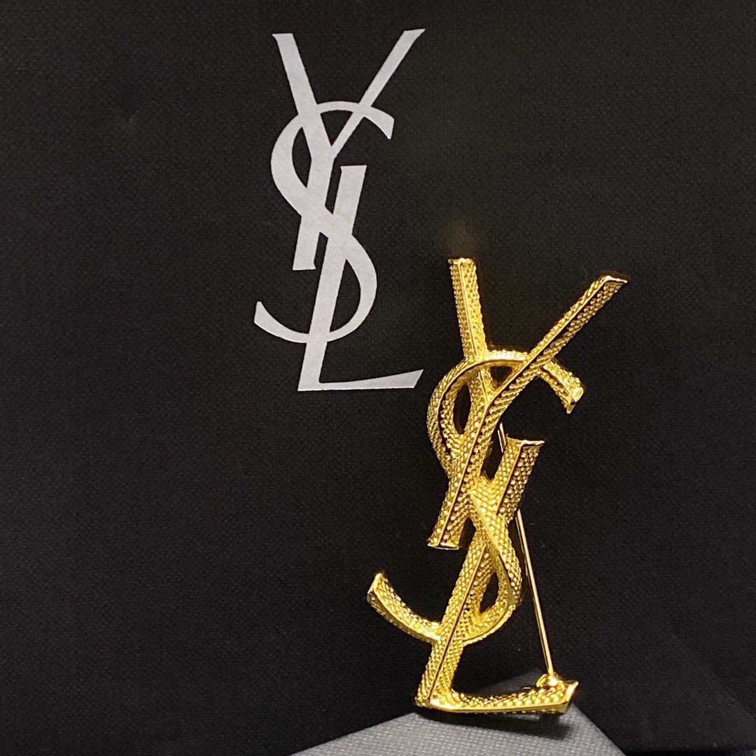 Saint Laurent YSL brooch