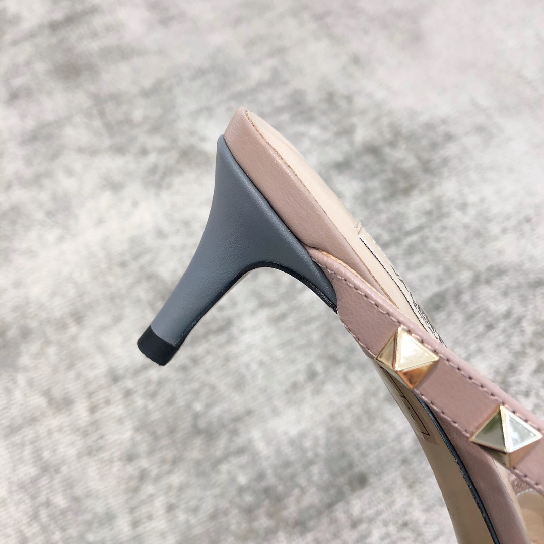 Valentino VT Collection One Strap Slant Heel Drag 6.5CM Haze Blue