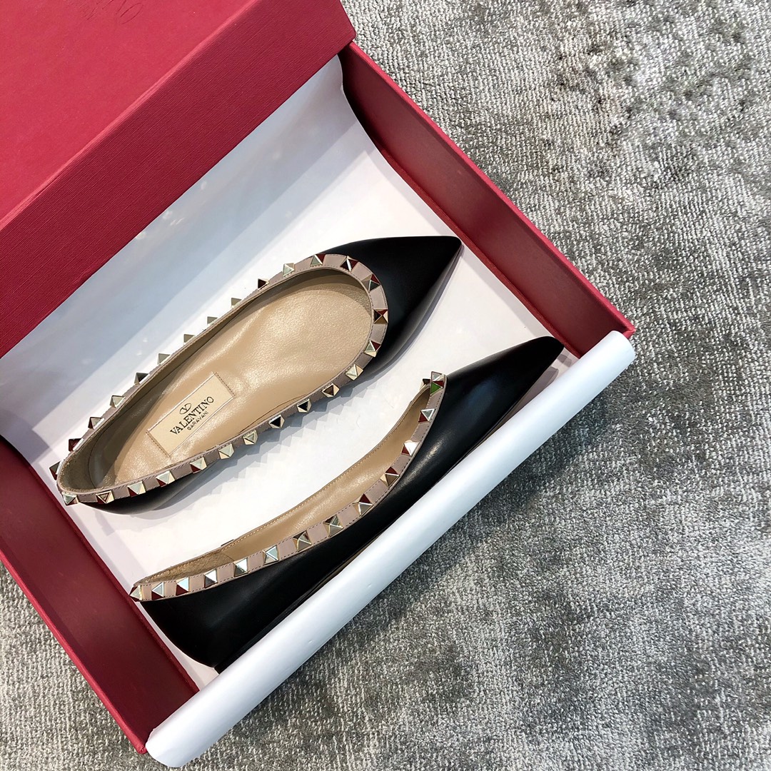 Valentino VT Collection Flats All Black