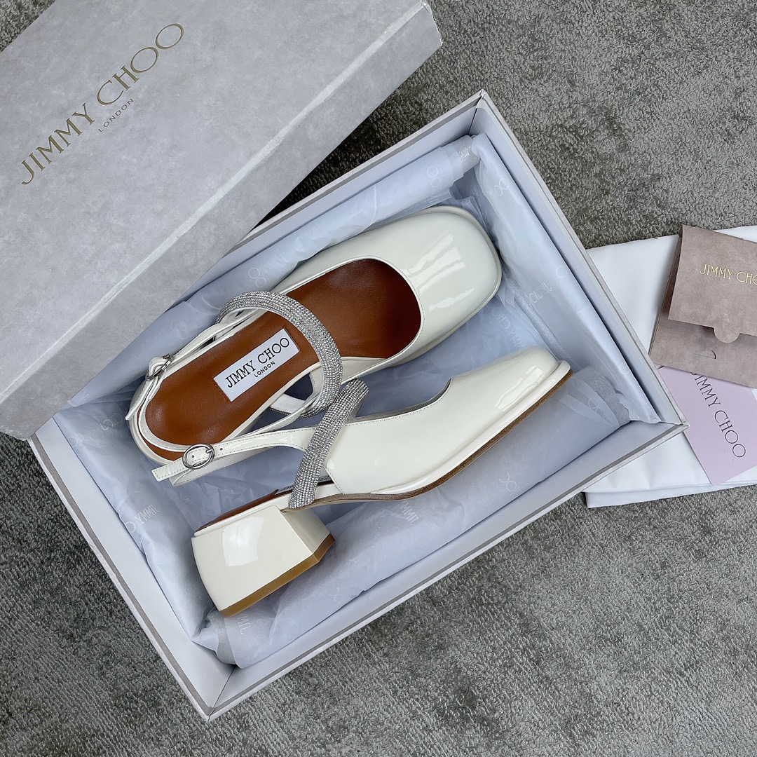Jimmy Cho*o Chunky Heel Mary Jane