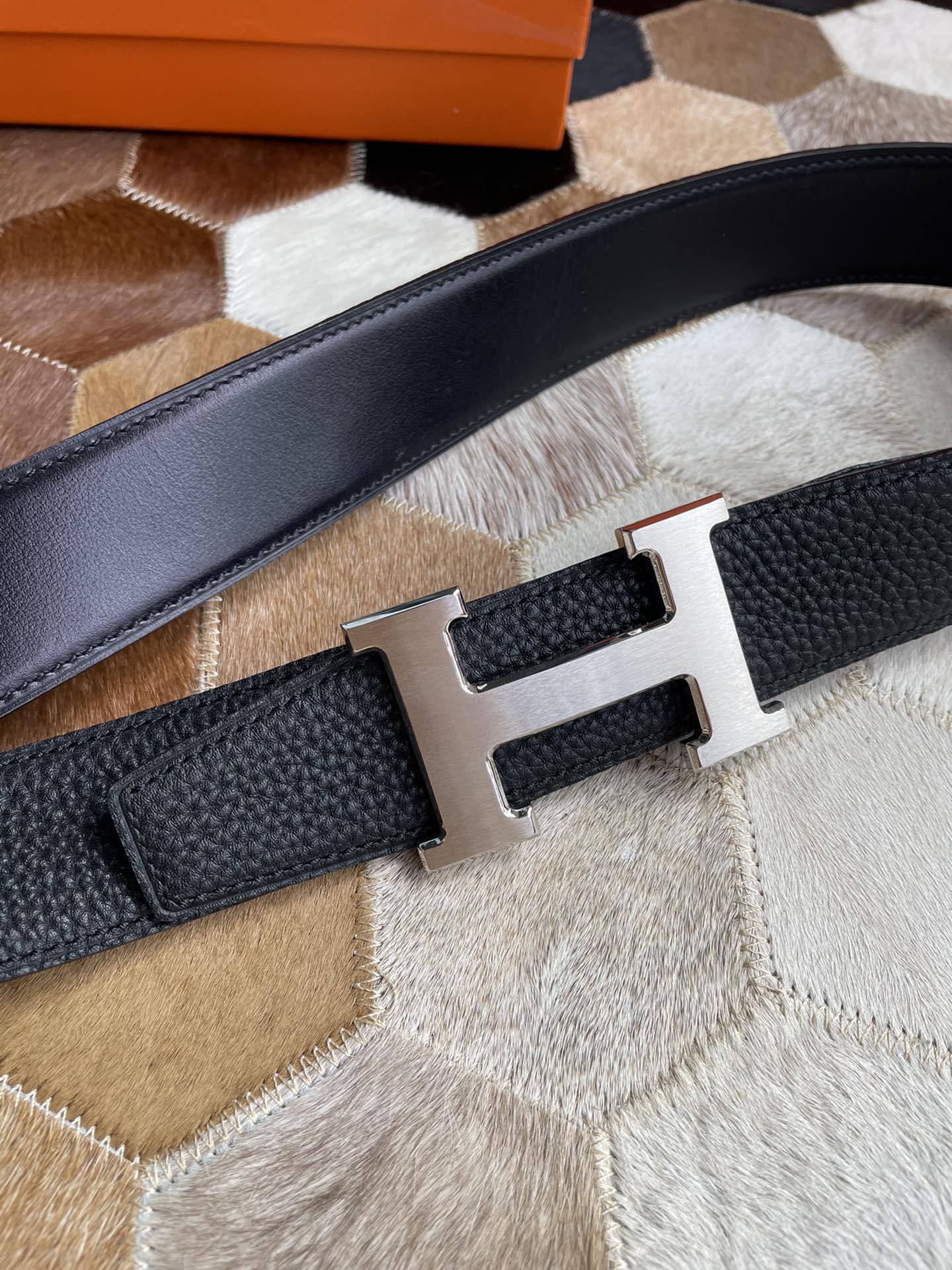 Hermes Men's Reversible Leather Belt
