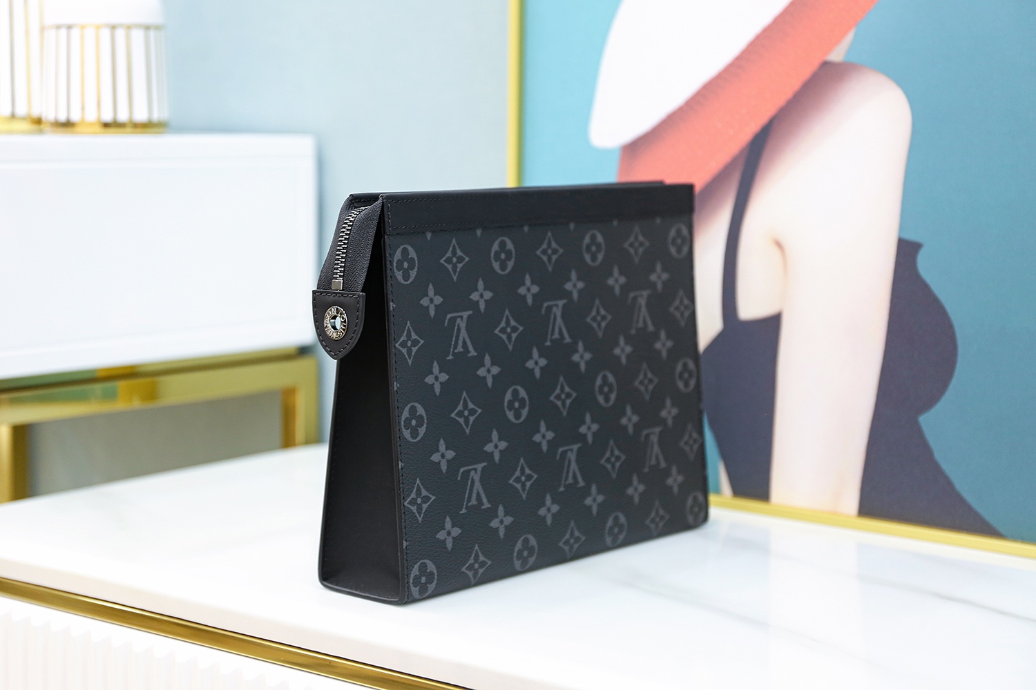 Louis Vuitton 𝙋𝙊𝘾𝙃𝙀𝙏𝙏𝙀 𝙑𝙊𝙔𝘼𝙂𝙀 French 🇫🇷 original leather M61692