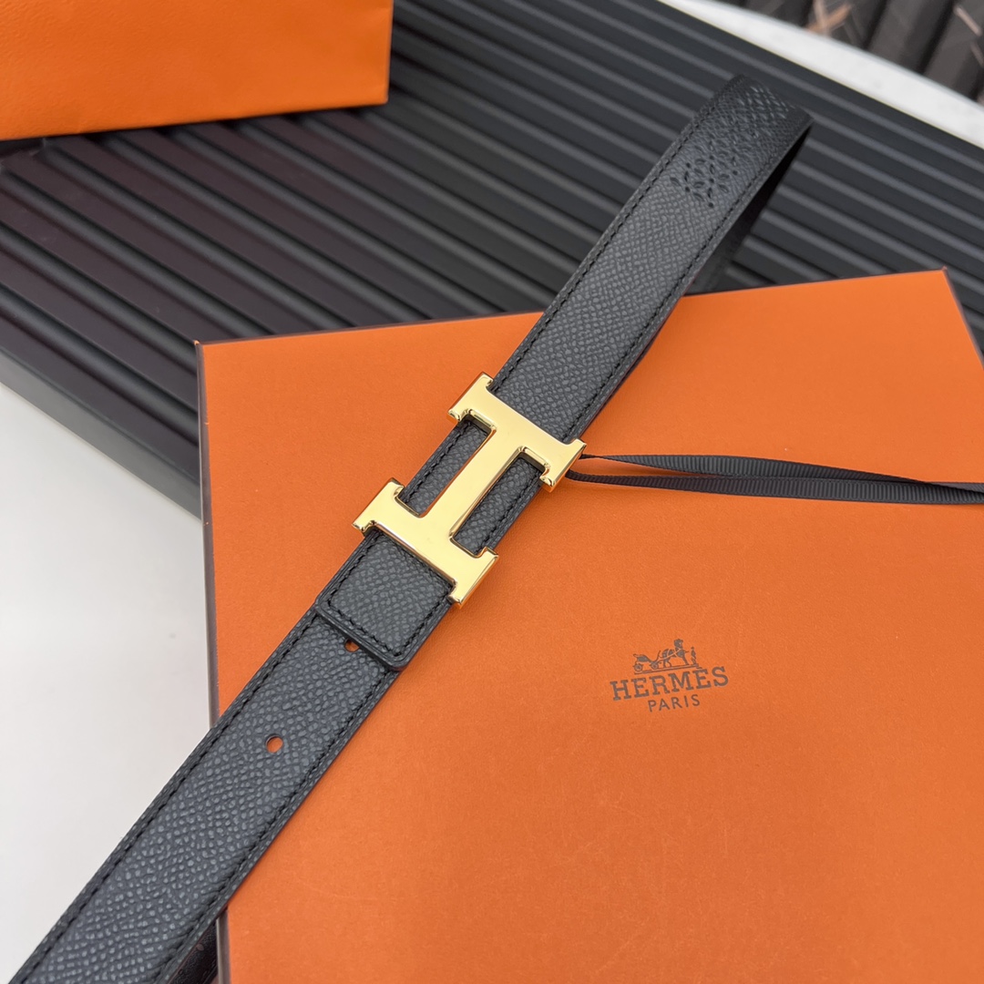 Hermes Reversible Belt in Swift and Epsom Calfskin