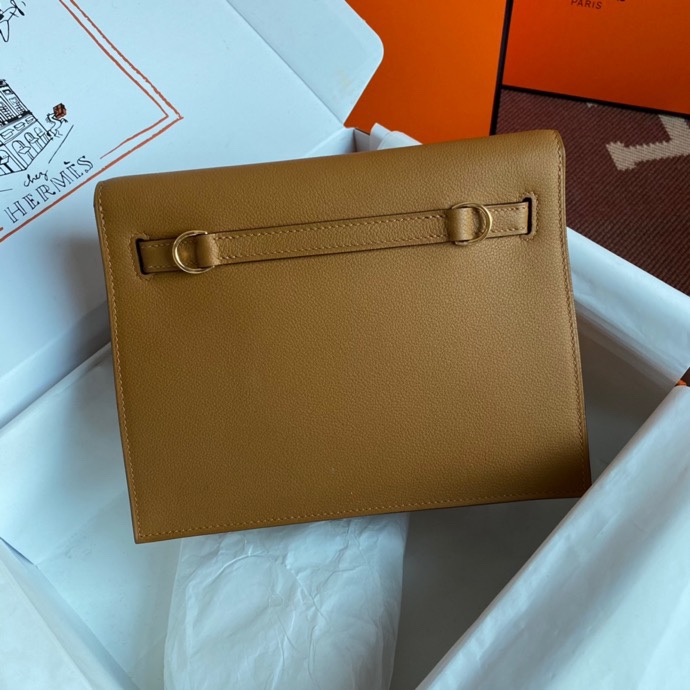 Kelly DanSe 22cm sesame color gold buckle evercolor leather