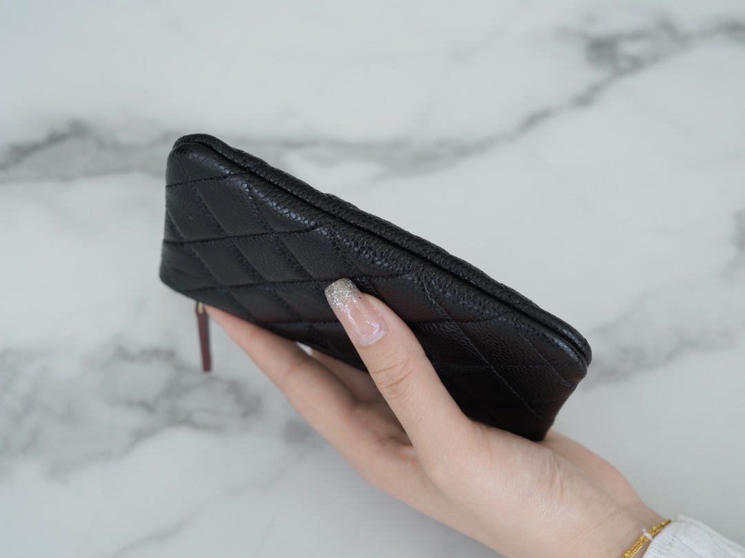 𝗖𝗛𝗔𝗘𝗡𝗟✦ Channel custom calfskin 🐂 Classic mini zippered carry-on bag