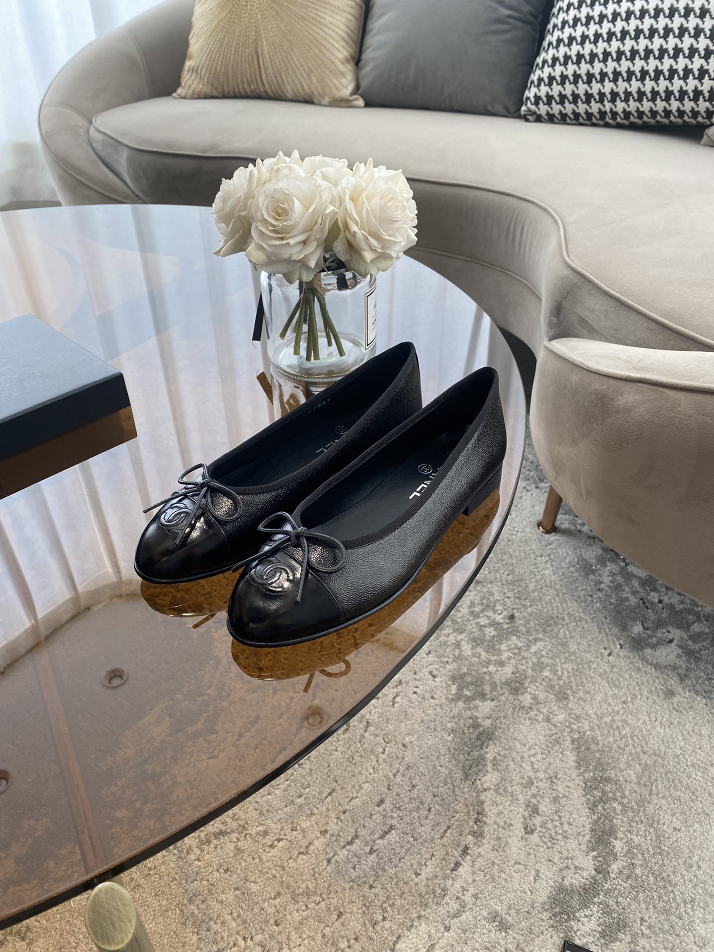 CHANEL ballet shoes Imported custom leather Italy imported leather outsole