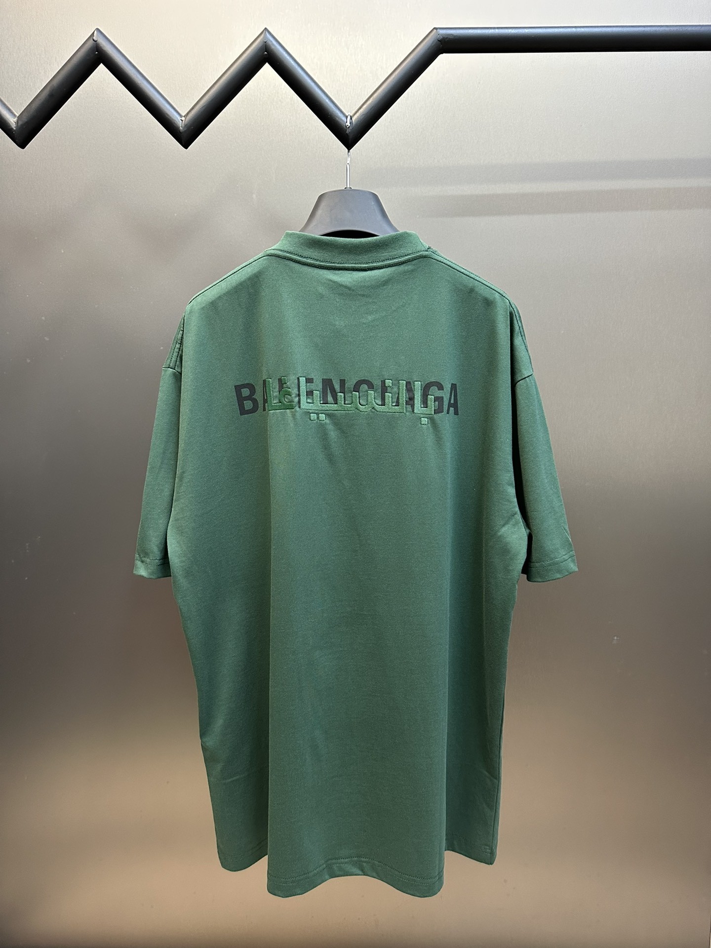 Balenciaga double back embroidered short sleeves