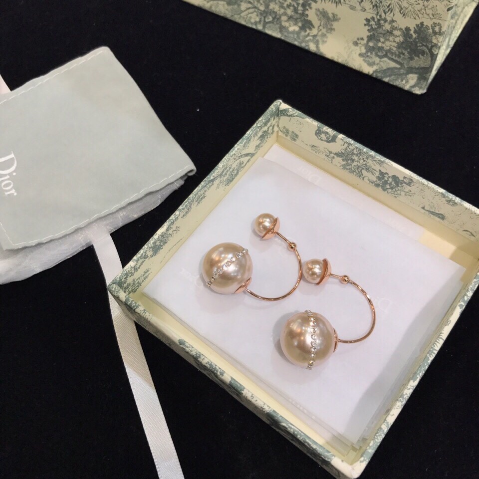 Dior stud earrings