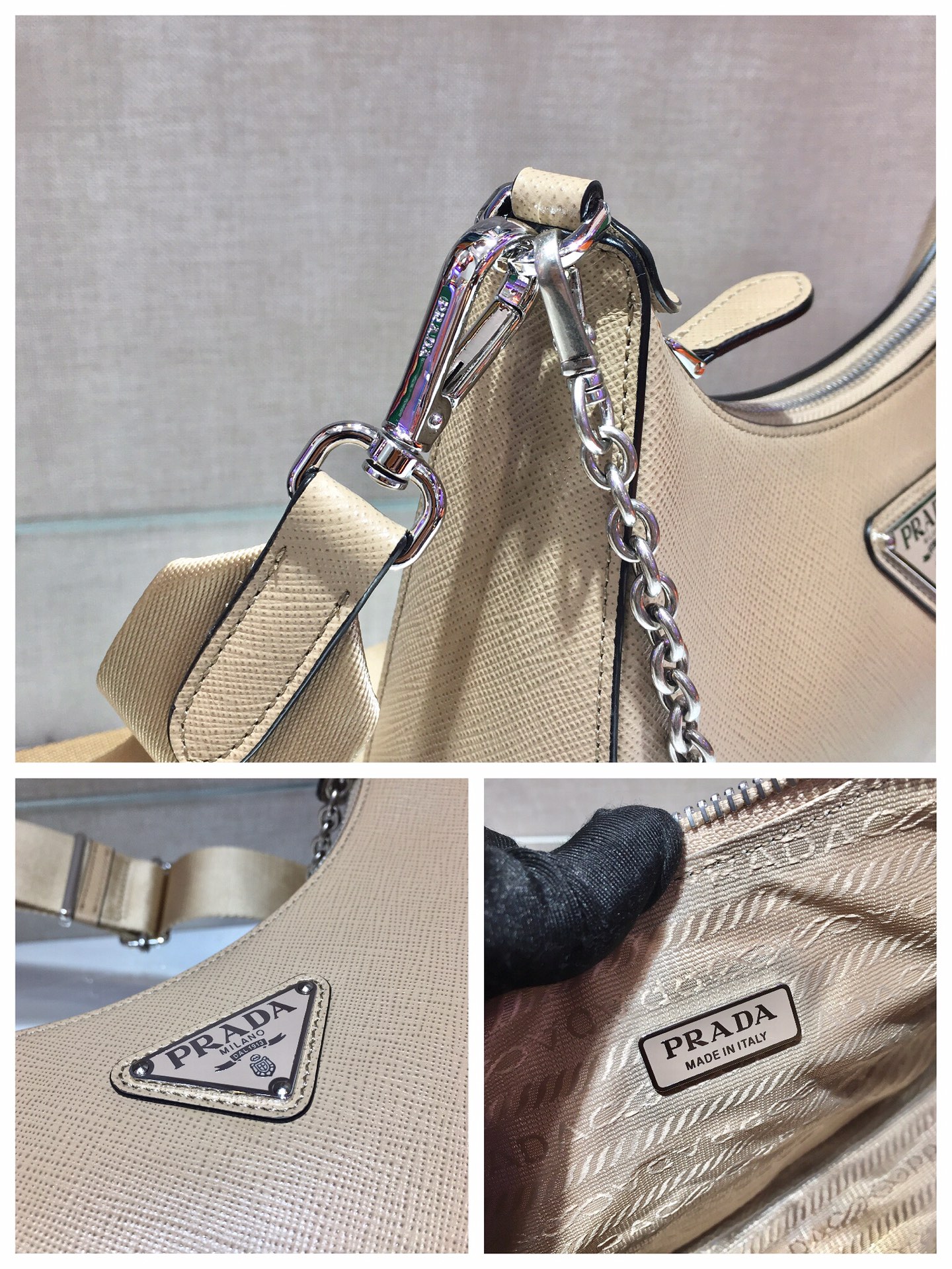 𝐏𝐑𝐀𝐃𝐀 Full leather 3-in-1 New 1BH204