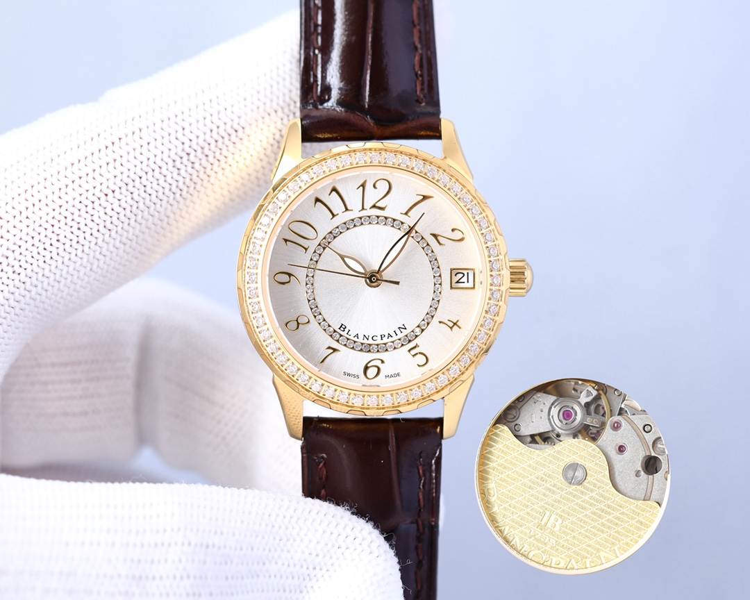 Blancpain - Fashion Women's Watch Night Time Super Luminous High-end Mother-of-Pearl Dial