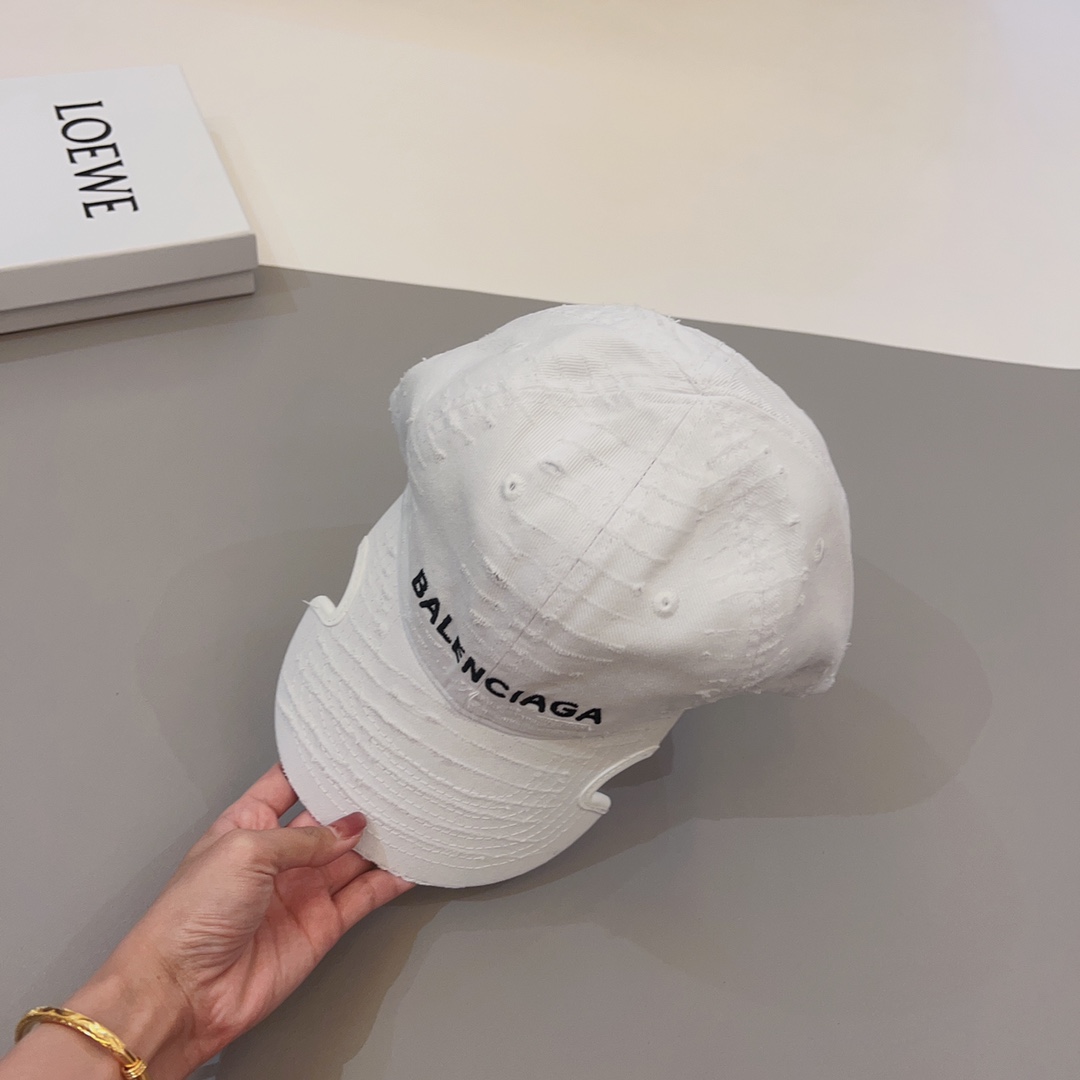 Balenciaga Vintage Wash Distressed Baseball Cap