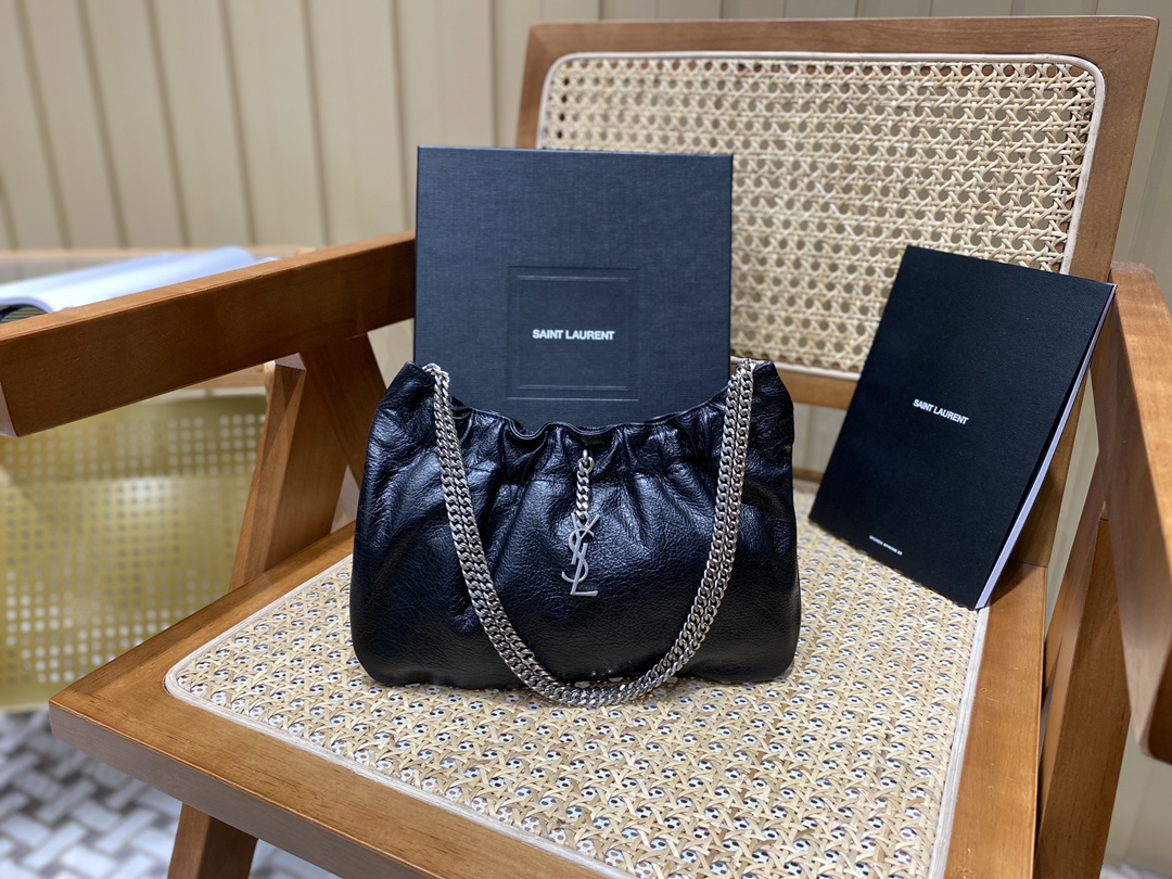 SAINT LAURENT ▪️ 𝗠𝗶𝗻𝗶 𝗹𝗲𝗮𝘁𝗵𝗲𝗿 𝘀𝗵𝗼𝘂𝗹𝗱𝗲𝗿 𝗯𝗮𝗴▪️681632original leather