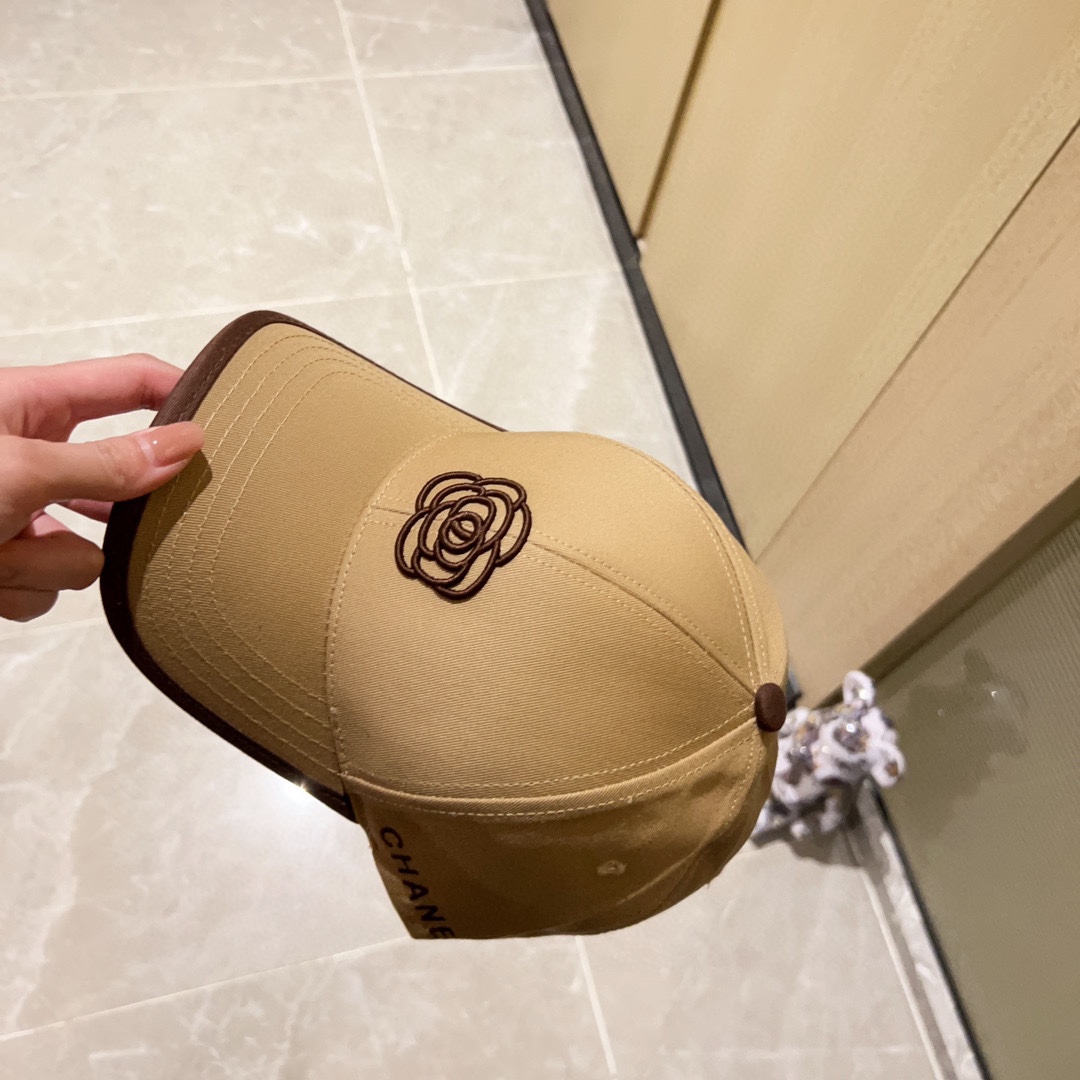 [CHANEL Chanel] 2023 new style embroidered baseball cap