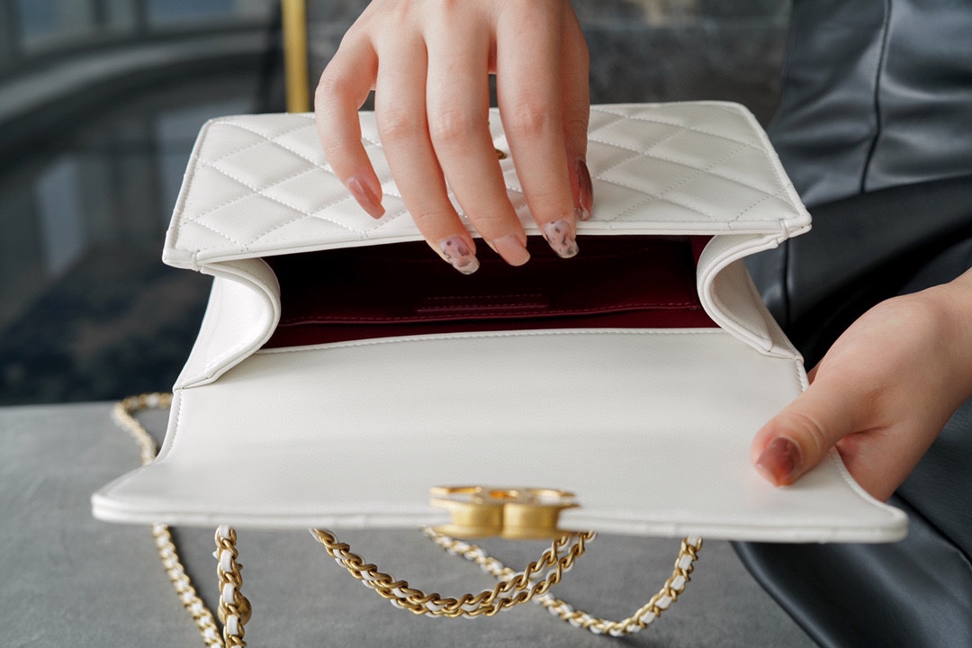 𝗖𝗛𝗔𝗘𝗡𝗟✦2021 Advanced Handcraft Workshop Double Golden Ball 𝗖𝗳 𝗠𝗶𝗻𝗶 𝟐𝟐𝐜𝐦 White👰