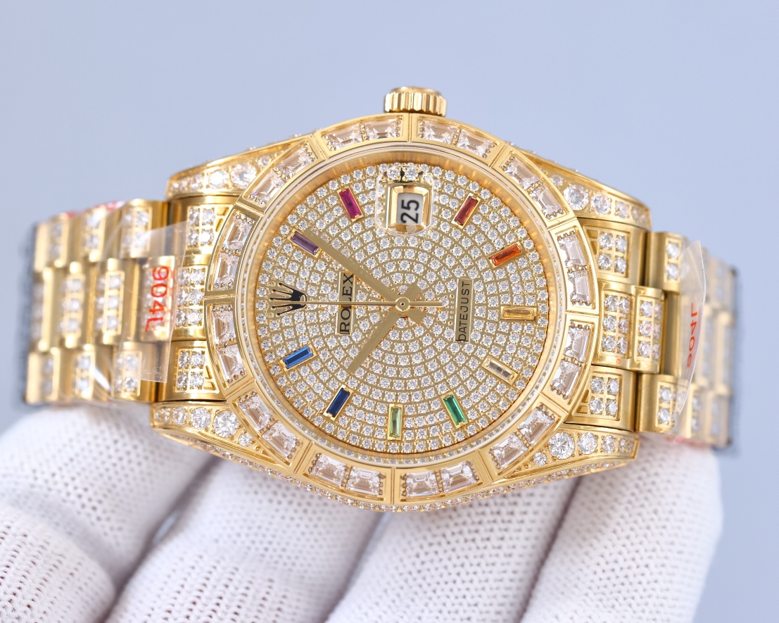 Rolex Luxury Square Diamond Journal Full Diamond Model