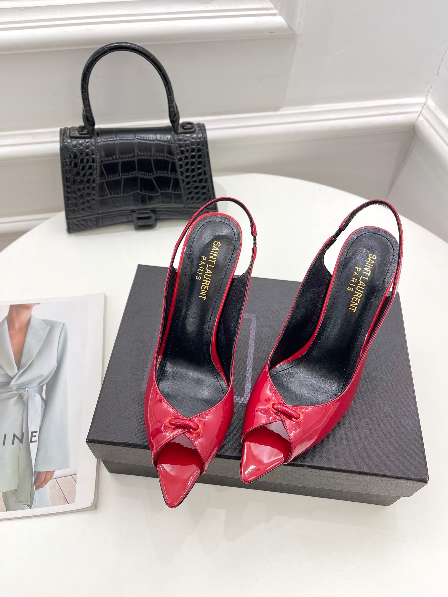 𝙎𝙖𝙞𝙣𝙩 𝙇𝙖𝙪𝙧𝙚𝙣𝙩 | 𝟐𝟎𝟐𝟏/𝐒𝐒 𝐧𝐞𝐰 YSL｜Roland 2022/fw early spring new baked high heels