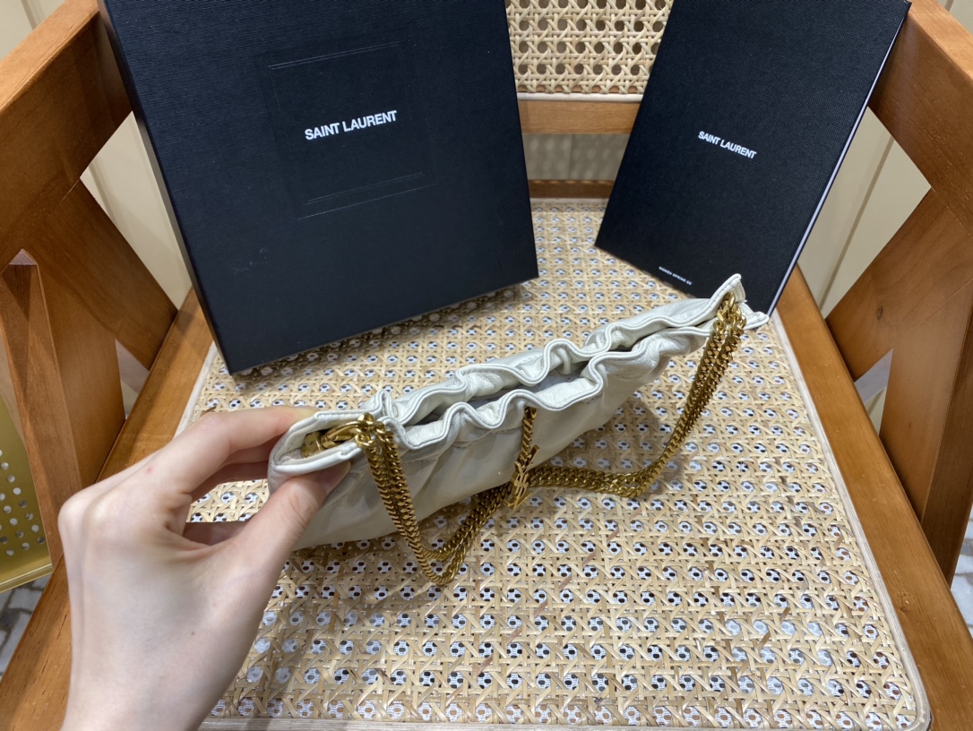 SAINT LAURENT ▪️ 𝗠𝗶𝗻𝗶 𝗹𝗲𝗮𝘁𝗵𝗲𝗿 𝘀𝗵𝗼𝘂𝗹𝗱𝗲𝗿 𝗯𝗮𝗴▪️681632original leather